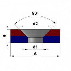 Kit de fijación magnético, diámetro de 15 mm