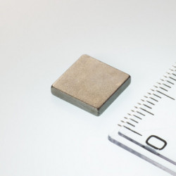 Imán de neodimio prismático, 10x10x2 P 80 °C, VMM5-N38