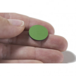 Recorte de lámina magnética, ø 15 mm, verde