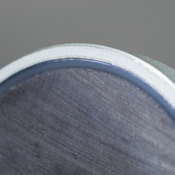 Lente magnética, ø 20, altura 6 mm, agujero interior para un tornillo avellanado, ø 4,1