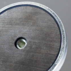Lente magnética, ø 40 x altura 8 mm, con rosca interior M4-6H