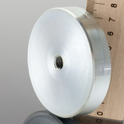 Lente magnética, ø 75 x altura 15 mm, con rosca interior M10-6H