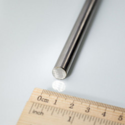 Acero inoxidable 1.4301: perfil redondo macizo, diámetro de 10 mm, longitud de 1 m