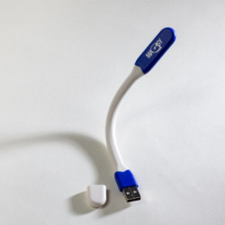 Luz LED flexible para el portátil, con conector para USB, azul oscuro