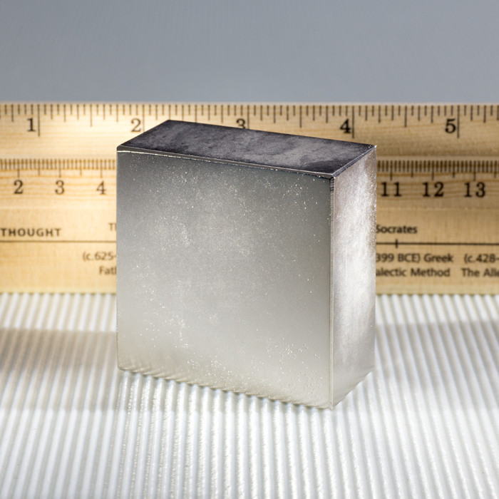 Imán de neodimio prismático, 50,8x50,8x25,4 N 80 °C, VMM6-N40