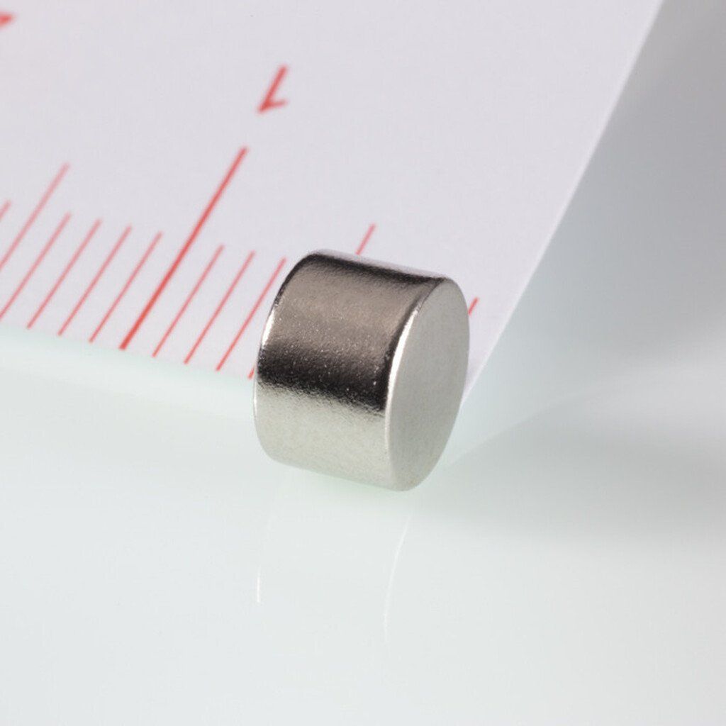 Imán de neodimio cilíndrico de 6x4 mm para pequeños experimentos y objetos metálicos pequeños