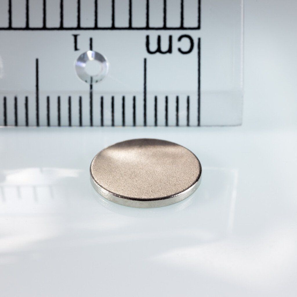Imán de neodimio cilíndrico de 10x1,5 mm para trabajos de precisión y experimentos